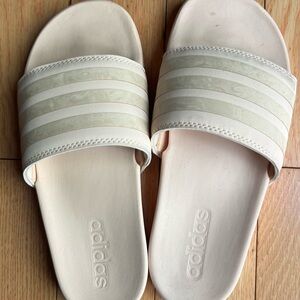 Adidas Women's Cream Slide Sandals